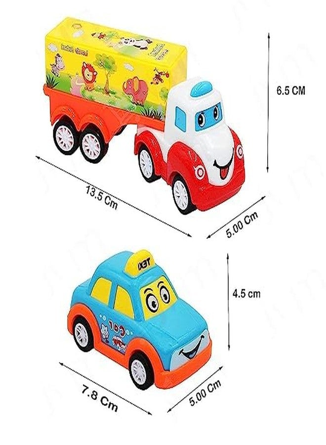 GoldiMec Unbreakable Pull Back Vehicles| Push and Go Crawling Toy for Kids & Children, Power Friction Cars for 3+ Years Old Boys|Girls (Pack of 5 pcs) - Image 3